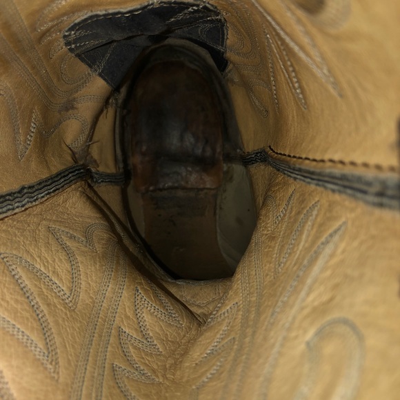 Justin Western Texas boots men’s Sz 9.5D free ship - Picture 11 of 11